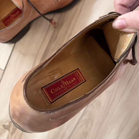 Vintage COLE HAAN Country Leather Italian Norwegian Oxford Derby Dress Shoes 9 B - Picture 7 of 9